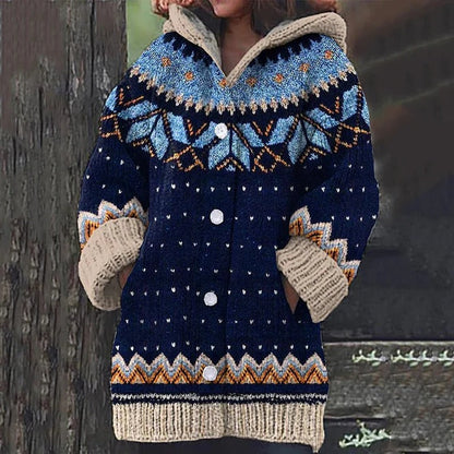 Cozy Winter Knit Sweater Cardigan - Ortekor