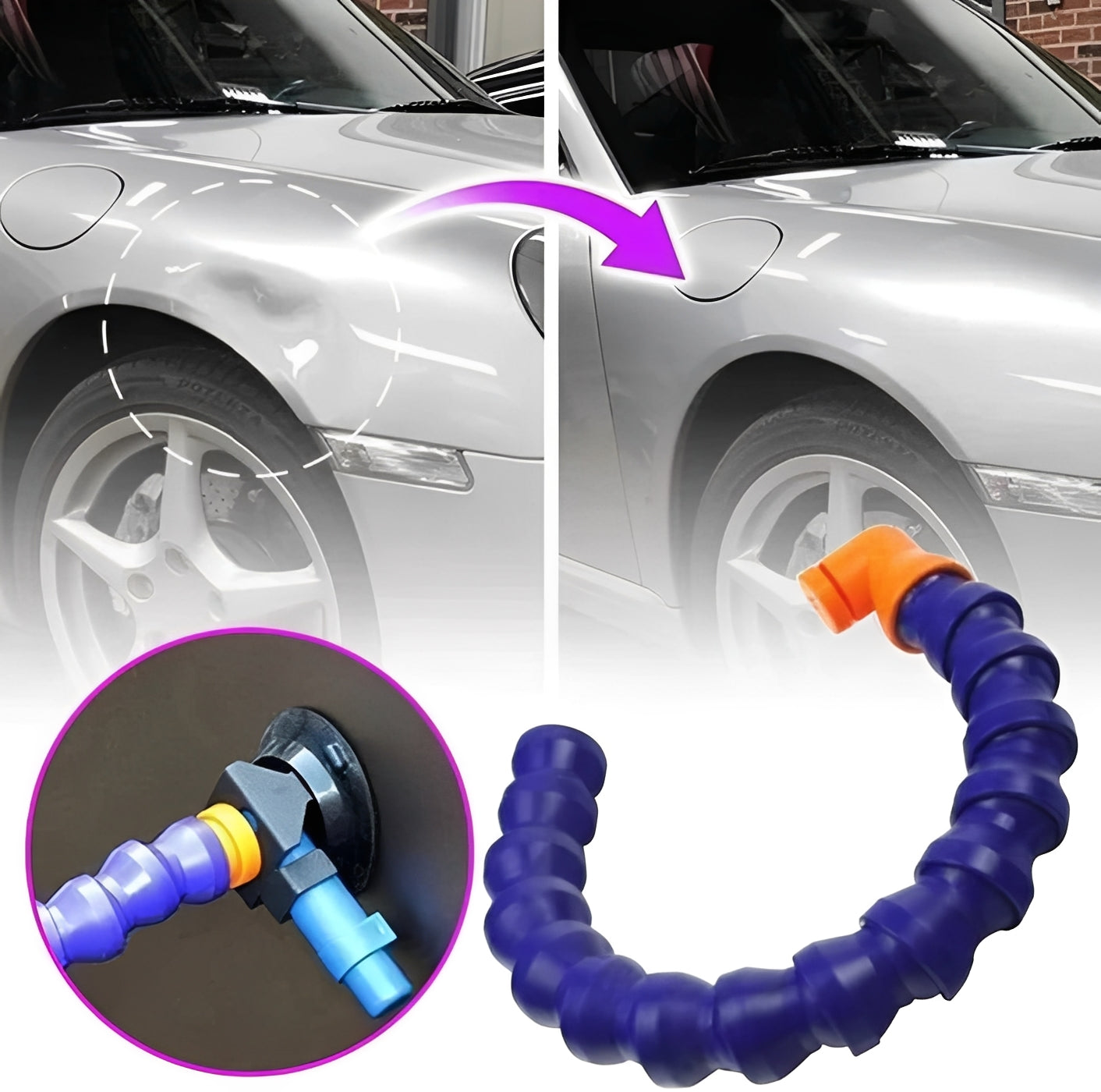 Kit para Quitar Abolladuras de Carrocería con Bomba Manual