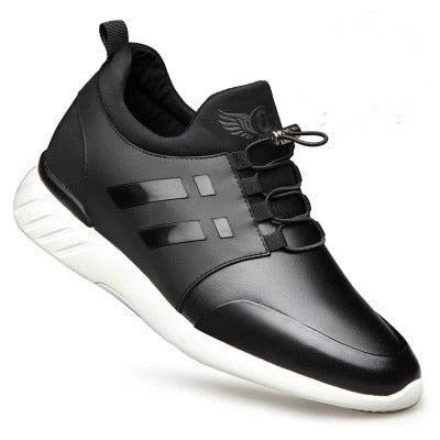 Zapatos cómodos de cuero para hombre con soporte para el arco plantar