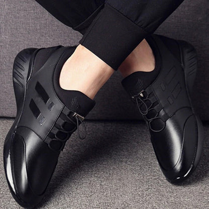 Zapatos cómodos de cuero para hombre con soporte para el arco plantar