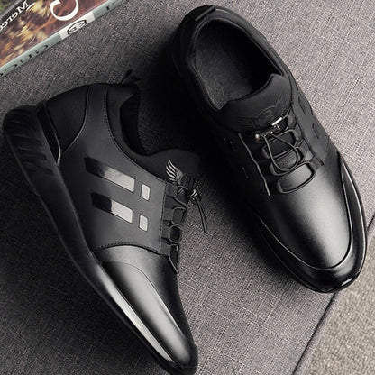 Zapatos cómodos de cuero para hombre con soporte para el arco plantar