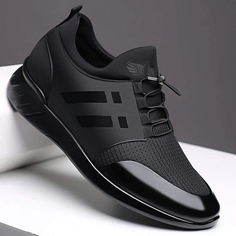 Zapatos cómodos de cuero para hombre con soporte para el arco plantar