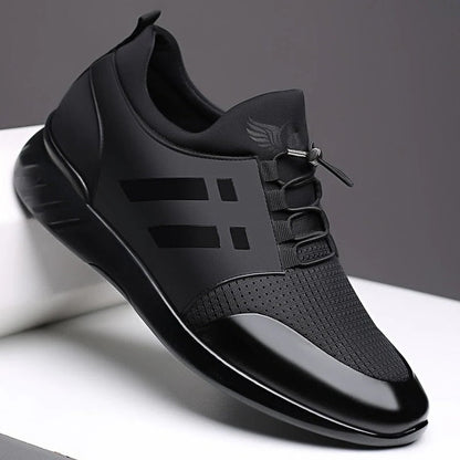 Zapatos cómodos de cuero para hombre con soporte para el arco plantar