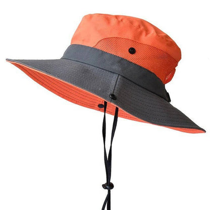 Sombrero de Verano Portátil de Ala Ancha con Correa Ajustable
