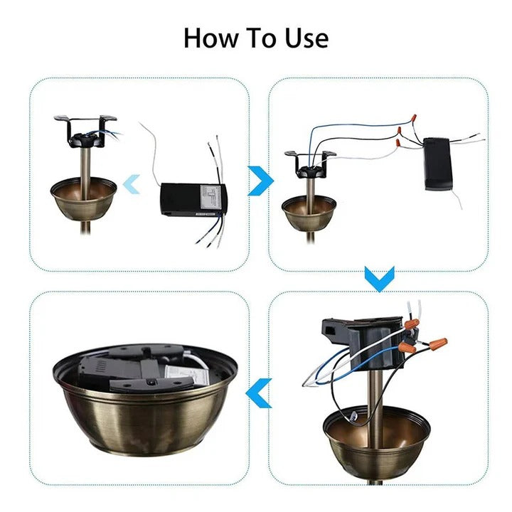 Control remoto de ventilador de techo fácil