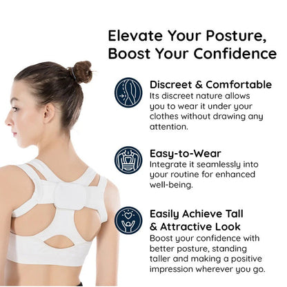 Cómoda correa de soporte para la espalda con corrector de postura
