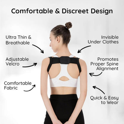 Cómoda correa de soporte para la espalda con corrector de postura