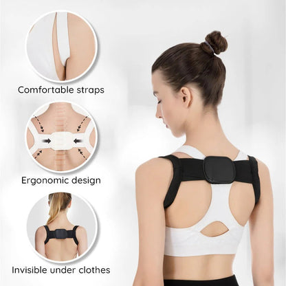 Cómoda correa de soporte para la espalda con corrector de postura