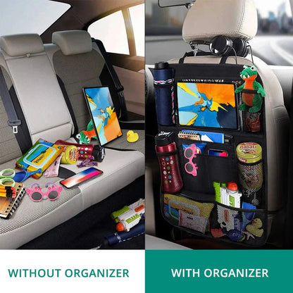 Organizador para Asiento Trasero de Coche con Múltiples Bolsillos