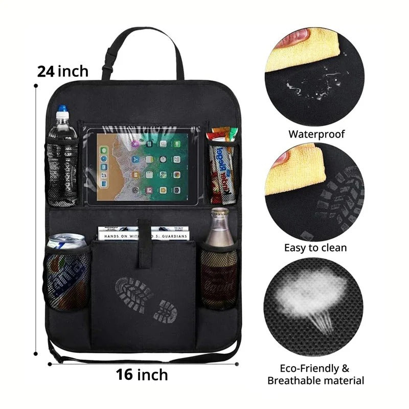 Organizador para Asiento Trasero de Coche con Múltiples Bolsillos