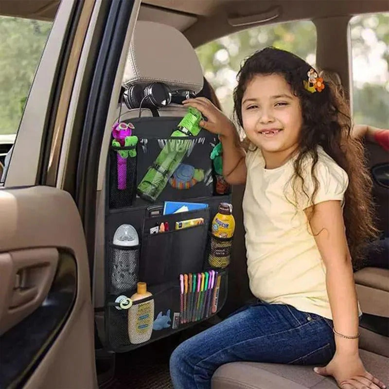 Organizador para Asiento Trasero de Coche con Múltiples Bolsillos