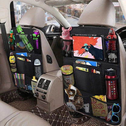 Organizador para Asiento Trasero de Coche con Múltiples Bolsillos