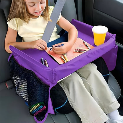 Bandeja de viaje compacta para asiento de coche para niños y bebés