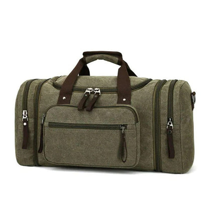 Bolsa de viaje de algodón espaciosa con espacio extra
