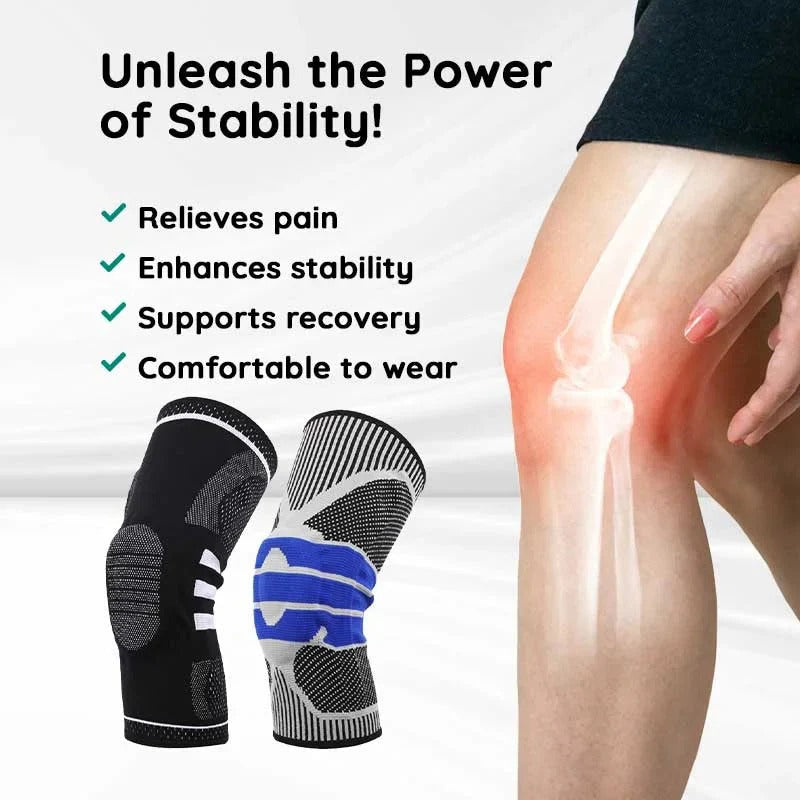 Envoltura de soporte fuerte para rodilla con estabilidad