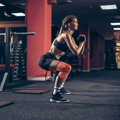 Envoltura de soporte fuerte para rodilla con estabilidad