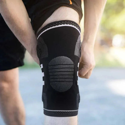 Envoltura de soporte fuerte para rodilla con estabilidad