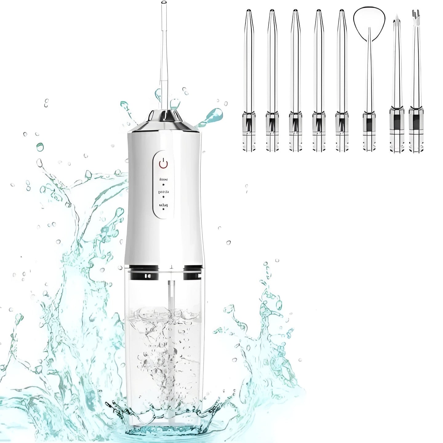 Irrigador Bucal de Viaje Compacto con Puntas Intercambiables