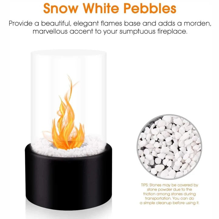 Fogata de exterior compacta con tapa y atizador