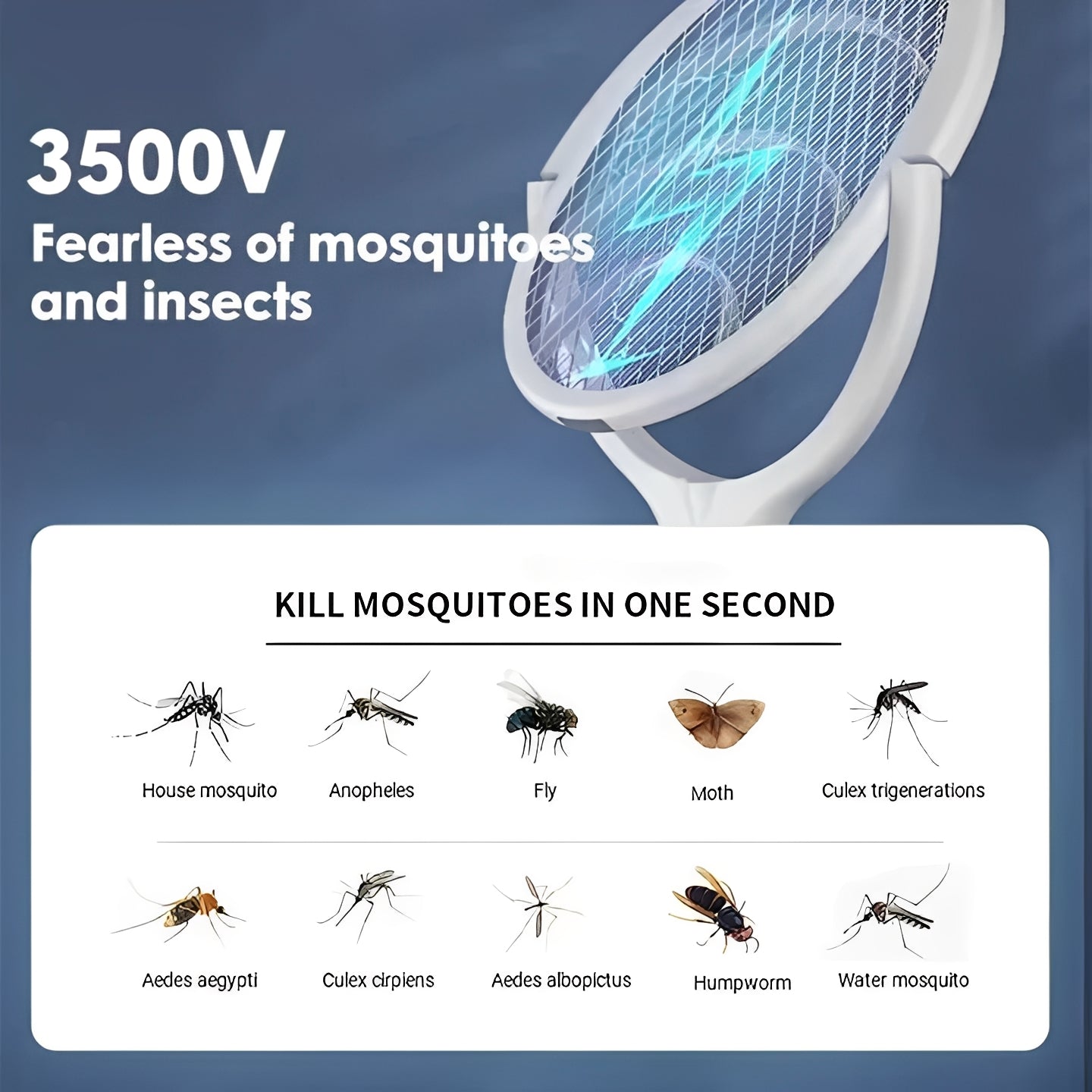 Lámpara portátil USB eléctrica 5 en 1 para matar insectos
