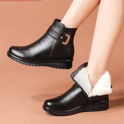 Warm Insulated Snow Boots for Women with Grip Soles - Ortekor