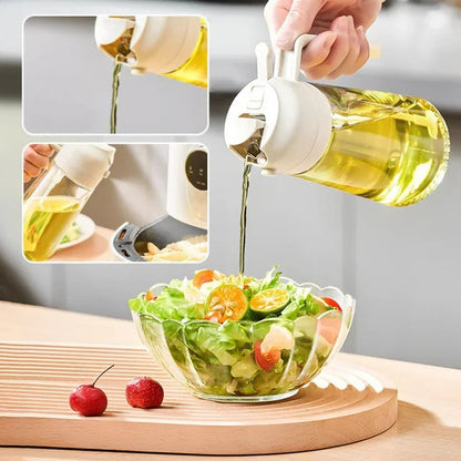 Rociador de aceite y botella pulverizadora versátil para la cocina