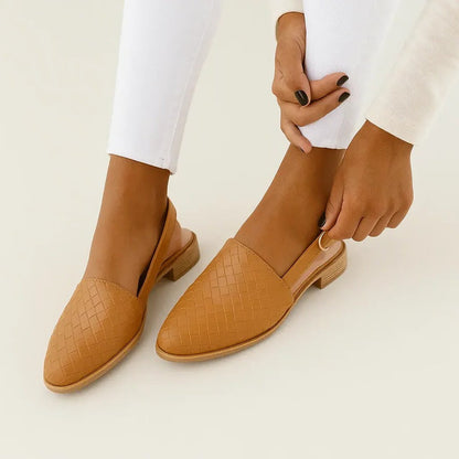 Zapatos cómodos de tacón bajo para mujer con plantillas acolchadas