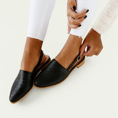 Zapatos cómodos de tacón bajo para mujer con plantillas acolchadas
