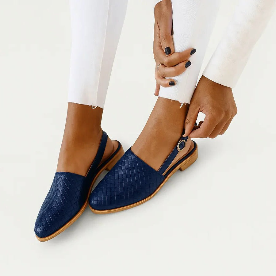 Zapatos cómodos de tacón bajo para mujer con plantillas acolchadas