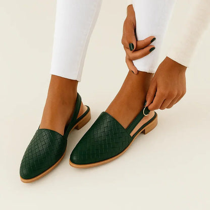 Zapatos cómodos de tacón bajo para mujer con plantillas acolchadas