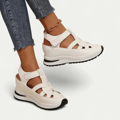 Cómodas sandalias de tacón para mujer para caminar