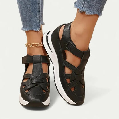 Cómodas sandalias de tacón para mujer para caminar