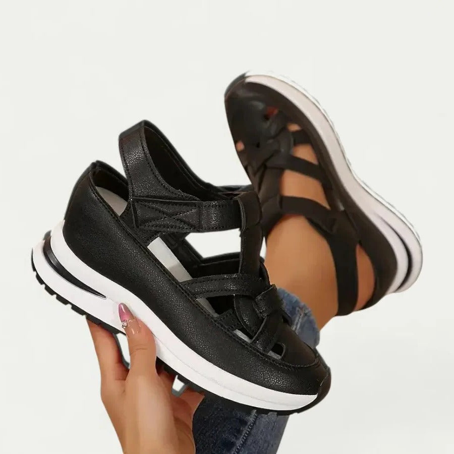Cómodas sandalias de tacón para mujer para caminar