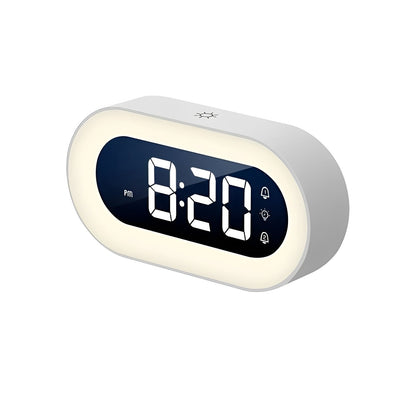 Wake Up Light Alarm Clock with Adjustable Brightness and USB Charger - Ortekor