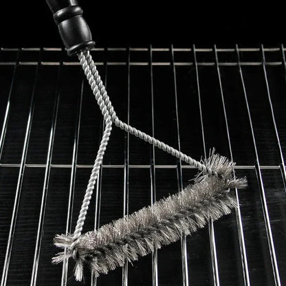 Cepillo limpiador de metal duradero para parrillas de barbacoa