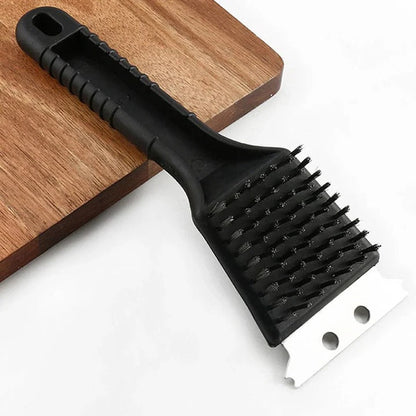 Cepillo de limpieza para barbacoa de metal resistente