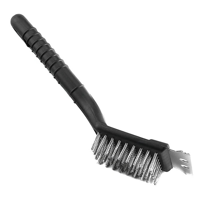 Cepillo de limpieza para barbacoa de metal resistente