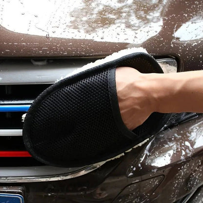 Toalla de microfibra de primera calidad para limpieza de automóviles con correa elástica para la muñeca