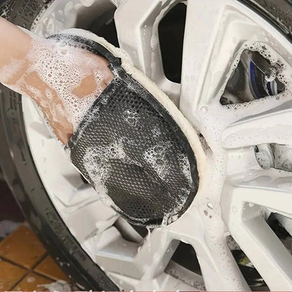 Toalla de microfibra de primera calidad para limpieza de automóviles con correa elástica para la muñeca