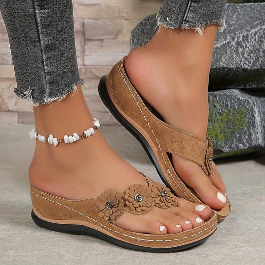 Sandalias cómodas para caminar de mujer con hebilla ajustable y suela antideslizante