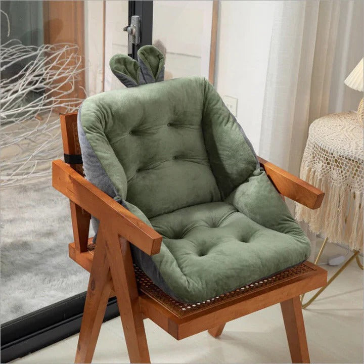 Cojín de asiento con soporte lumbar cómodo para aliviar el dolor de espalda baja