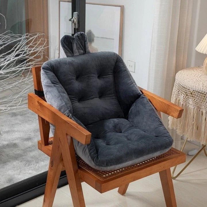 Cojín de asiento con soporte lumbar cómodo para aliviar el dolor de espalda baja