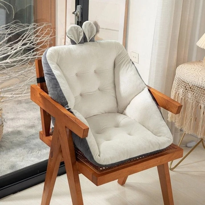 Cojín de asiento con soporte lumbar cómodo para aliviar el dolor de espalda baja