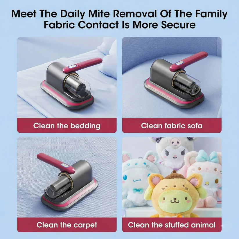 Upholstery & Mattress Cleaner with UV Sterilization & Powerful Suction | Cordless Design for Deep Cleaning