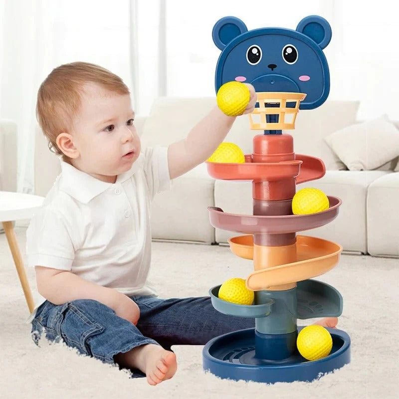 Juguete de piscina de bolas giratorio colorido para niños