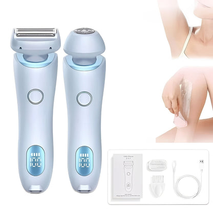 Afeitadora recargable compacta para mujer