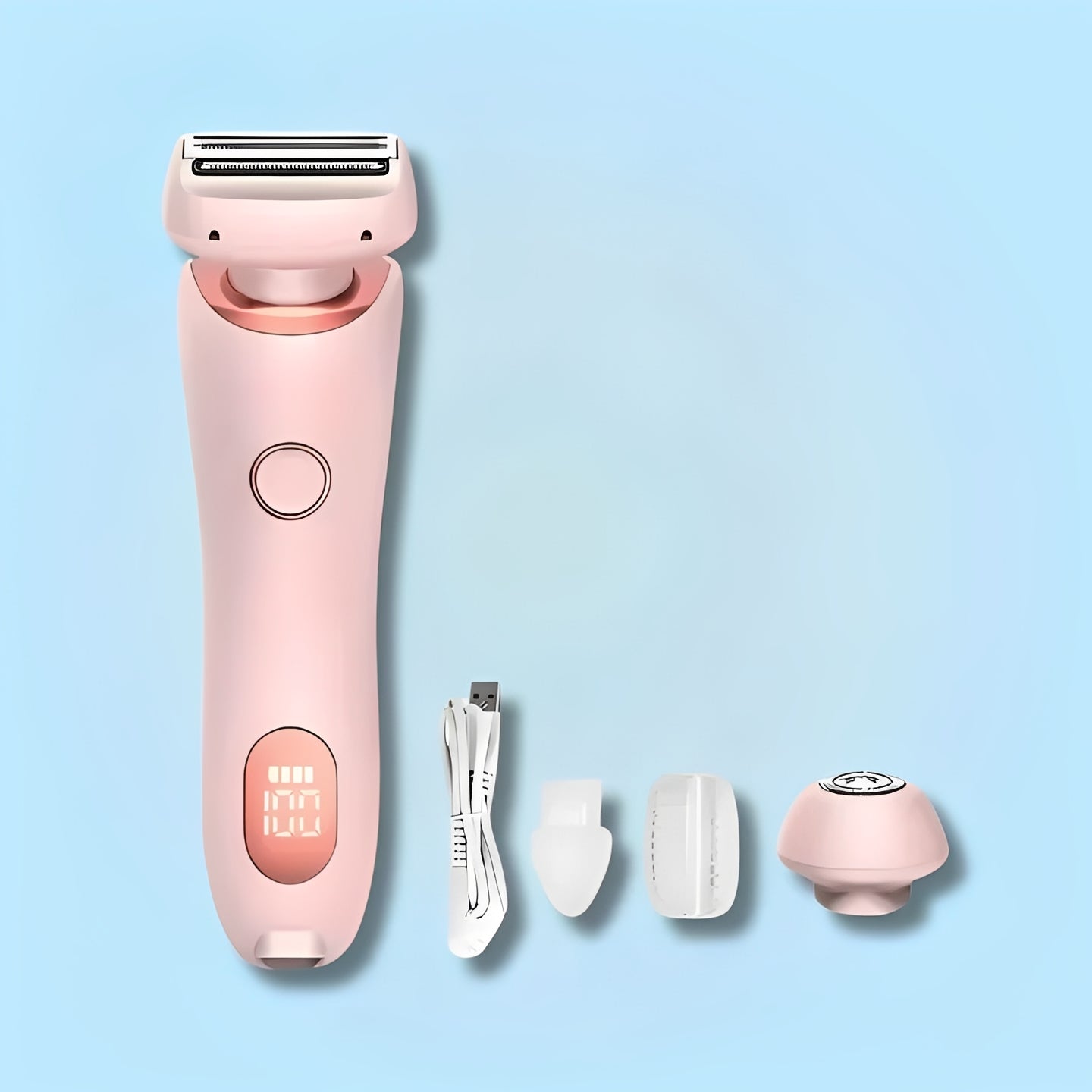 Afeitadora recargable compacta para mujer
