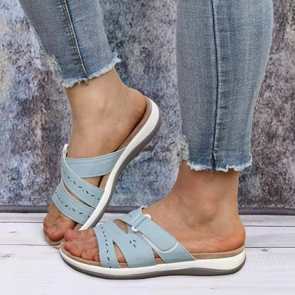 Cómodas sandalias tipo slide para mujer con plantillas suaves