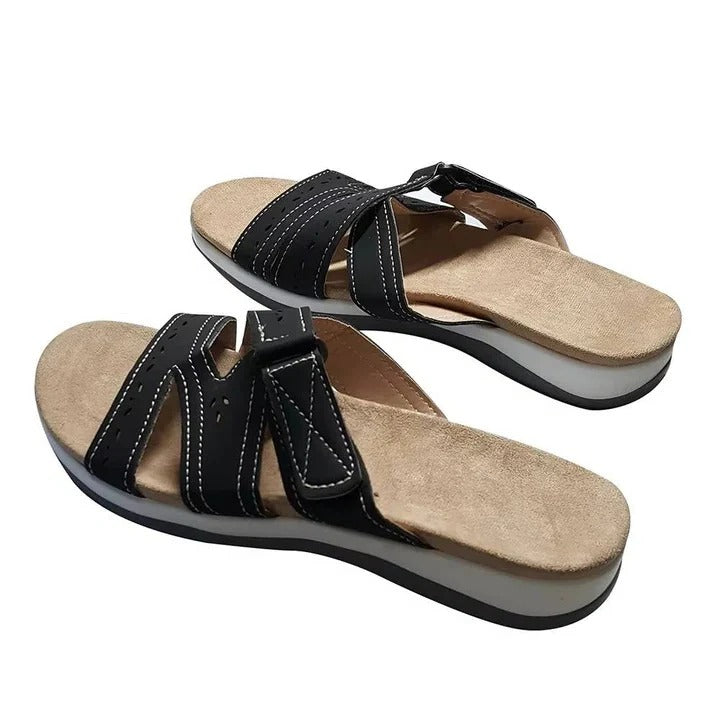 Cómodas sandalias tipo slide para mujer con plantillas suaves
