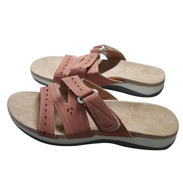 Cómodas sandalias tipo slide para mujer con plantillas suaves